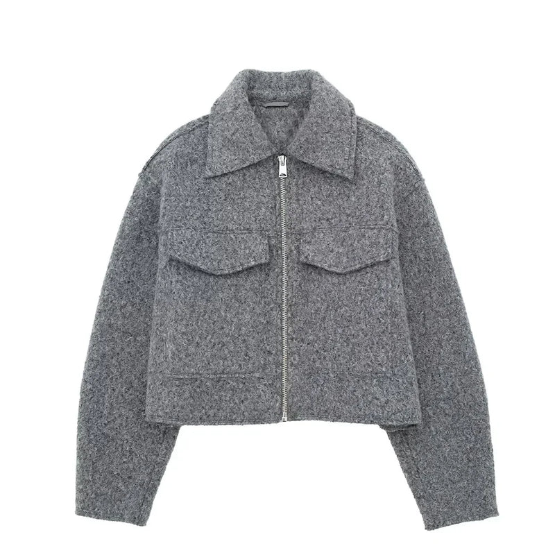 Metro Vintage Zip Blazer