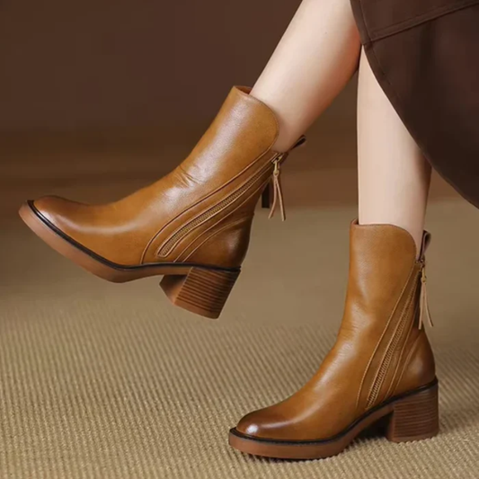 Urban Western Zip Ankle Boots