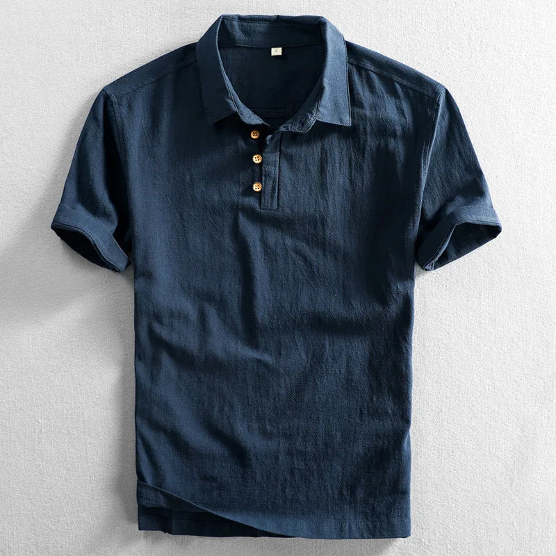 Riviera Knit Linen Polo