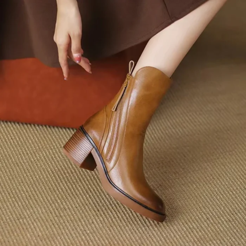 Urban Western Zip Ankle Boots