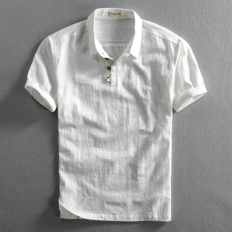 Riviera Knit Linen Polo