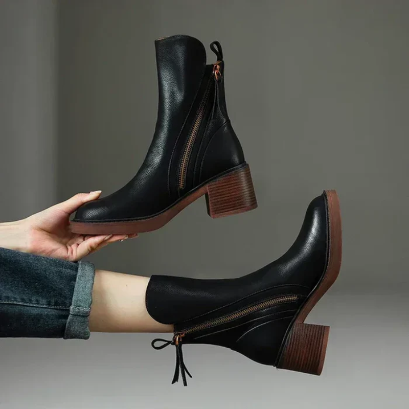 Urban Western Zip Ankle Boots