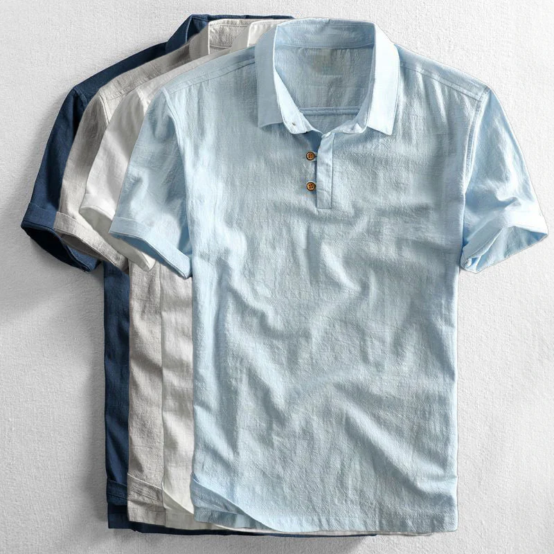 Riviera Knit Linen Polo